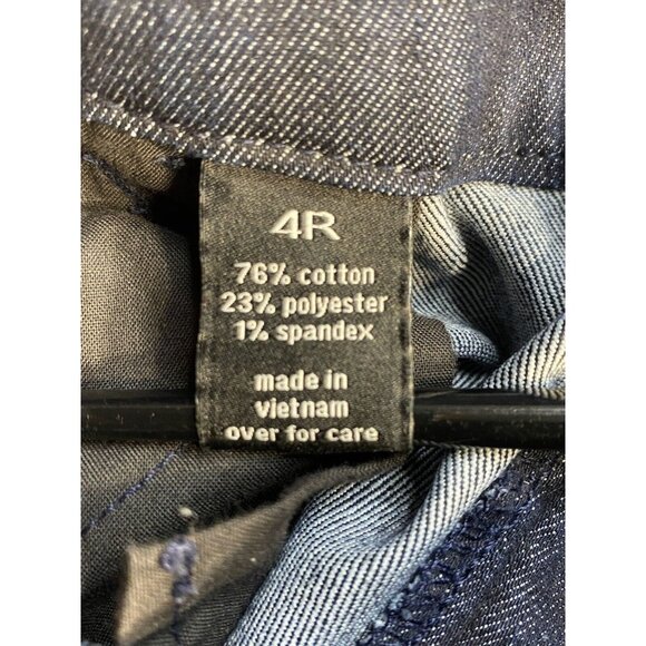 The Limited Denim Fit & Flare 678 Women’s Jeans Size 4 R Dark Trouser Denim - Picture 5 of 12